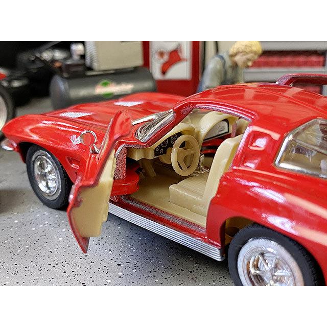 1963年　シボレー　コルベット　スティングレー　ダイキャストミニカー　1/36スケール　（レッド）　■ アメリカン雑貨 アメリカ雑貨 |  | 05