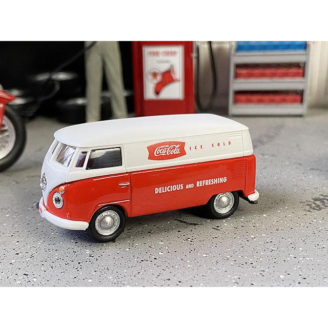コカ・コーラ　1962年ワーゲンバス　ミニカー　1/72スケール　（レッド×ホワイト）　■　アメリカン雑貨　アメリカ雑貨 | Coca Cola | 03
