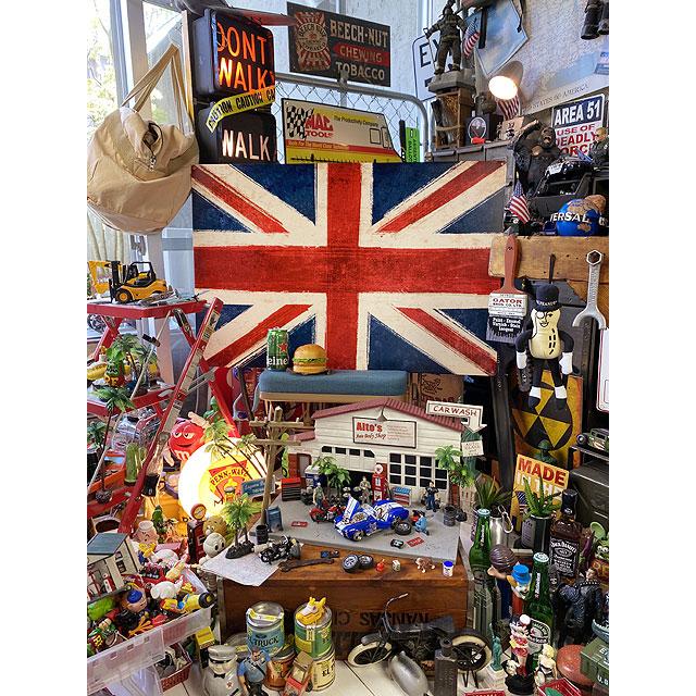 ★稀少な絶盤品★ ド迫力！特大サイズ看板　ユニオンジャック　U.S.ヘヴィースチールサイン　XXLサイズ ■ アメリカン雑貨 アメリカ雑貨 |  | 05