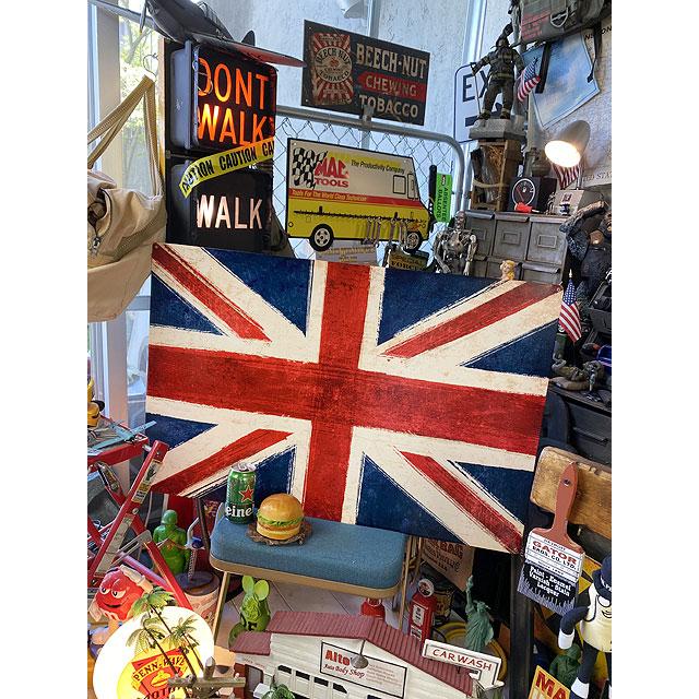 ★稀少な絶盤品★ ド迫力！特大サイズ看板　ユニオンジャック　U.S.ヘヴィースチールサイン　XXLサイズ ■ アメリカン雑貨 アメリカ雑貨 |  | 06