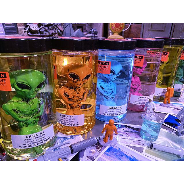 累計販売数5000個突破！ エリア51 エイリアンのホルマリン漬け