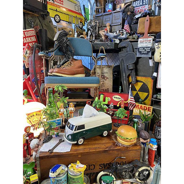 ワーゲンバス　ティッシュボックス　（ツートンダークグリーン）　■　アメリカン雑貨　アメリカ雑貨　ティッシュケース |  | 11