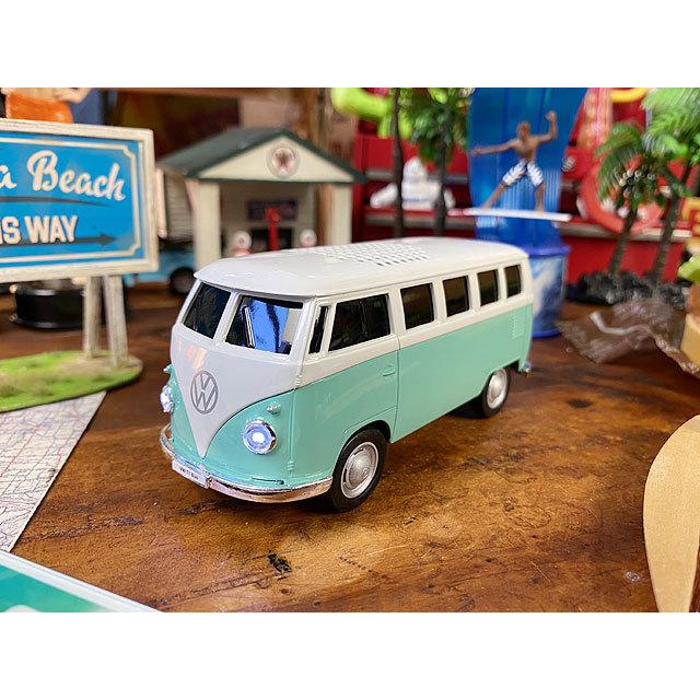 ワーゲンバス　Bluetooth　ワイヤレススピーカー　（ミントグリーン）　■ アメリカ雑貨 アメリカン雑貨 |  | 01