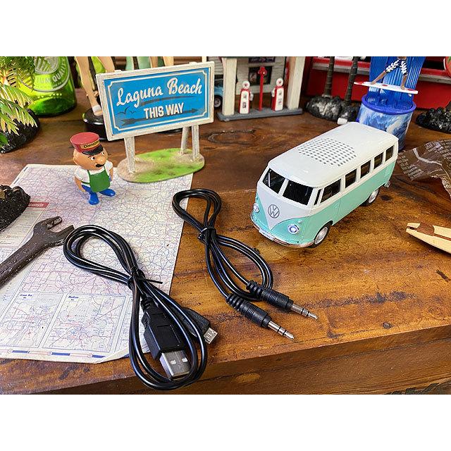 ワーゲンバス　Bluetooth　ワイヤレススピーカー　（ミントグリーン）　■ アメリカ雑貨 アメリカン雑貨 |  | 07