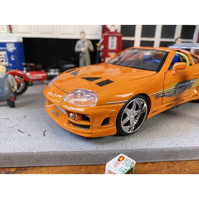 Jada　映画　ワイルドスピード　ダイキャストミニカー　1/24　（ブライアン/トヨタ　スープラ/オレンジ）　フィギュア付 |  | 03