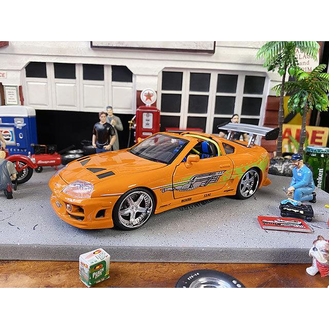 Jada　映画　ワイルドスピード　ダイキャストミニカー　1/24　（ブライアン/トヨタ　スープラ/オレンジ）　フィギュア付 |  | 05