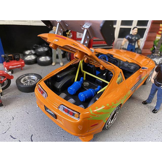 Jada　映画　ワイルドスピード　ダイキャストミニカー　1/24　（ブライアン/トヨタ　スープラ/オレンジ）　フィギュア付 |  | 09