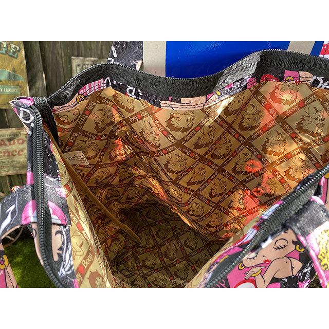 ベティ・ブープ　トートバッグ　ミニポーチ付き　（ブラック/レオパード） ■ アメリカン雑貨 アメリカ雑貨 爆買 |  | 06