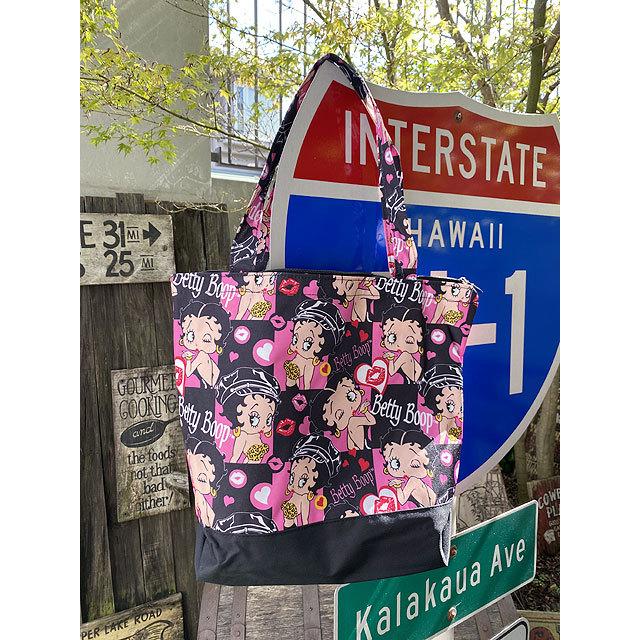 ベティ・ブープ　トートバッグ　ミニポーチ付き　（ブラック/レオパード） ■ アメリカン雑貨 アメリカ雑貨 爆買 |  | 08