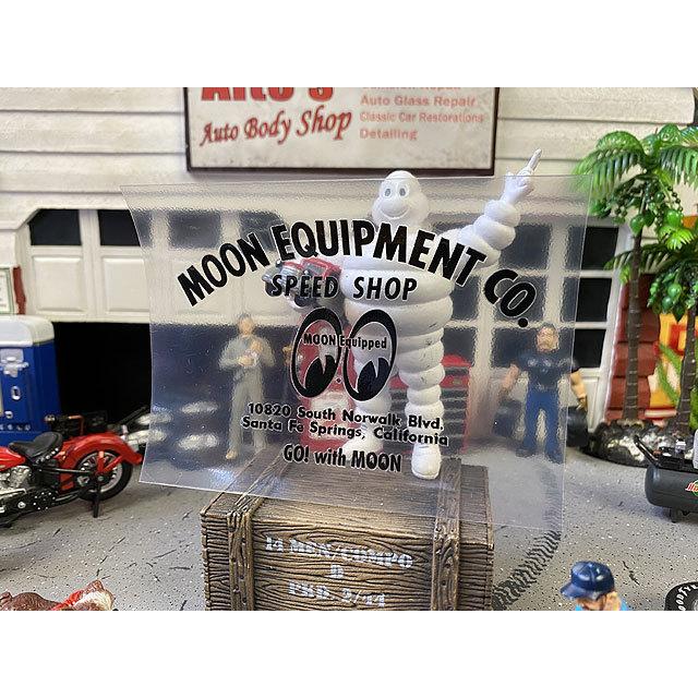 ムーンスピードショップ　アドレスロゴステッカー　Sサイズ　（抜きタイプ/ブラック）　■　アメリカン雑貨　アメリカ雑貨　デカール |  | 01