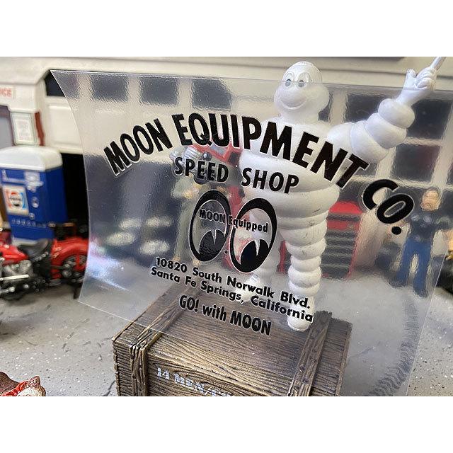 ムーンスピードショップ　アドレスロゴステッカー　Sサイズ　（抜きタイプ/ブラック）　■　アメリカン雑貨　アメリカ雑貨　デカール |  | 02