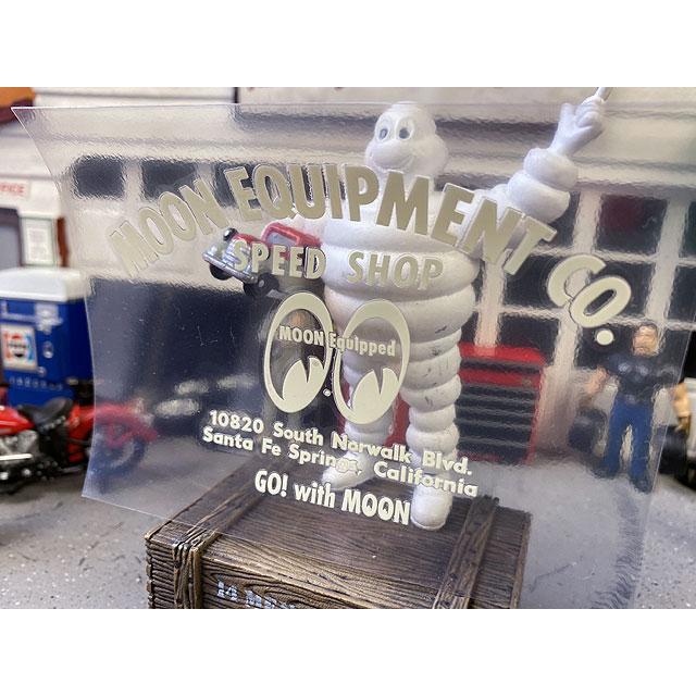 ムーンスピードショップ　アドレスロゴステッカー　Sサイズ　（抜きタイプ/ホワイト）　■　アメリカン雑貨　アメリカ雑貨 |  | 02