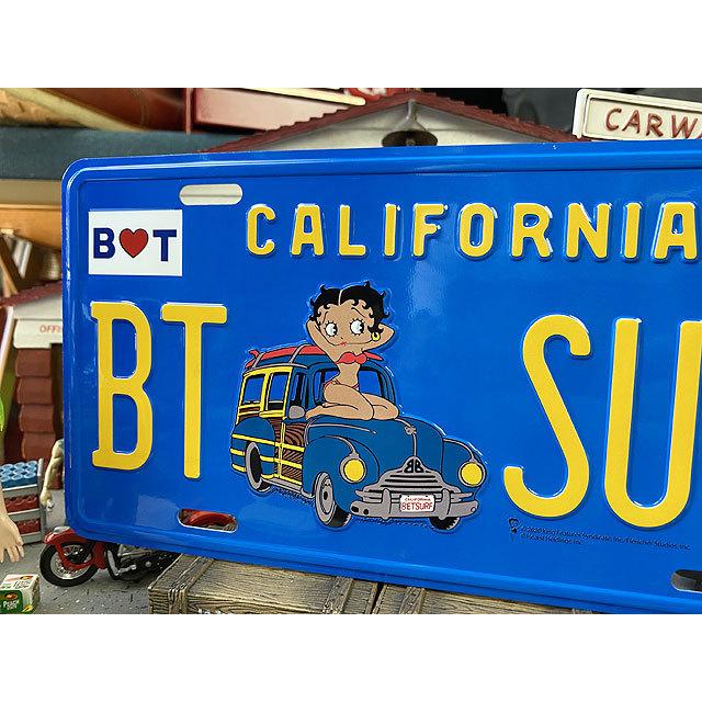 サーフベティ　カリフォルニア　ライセンスプレート ■ アメリカン雑貨 アメリカ雑貨 |  | 01