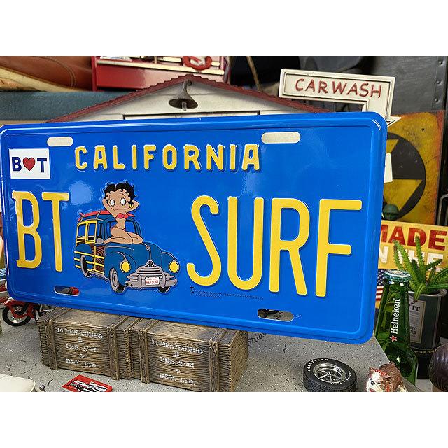 サーフベティ　カリフォルニア　ライセンスプレート ■ アメリカン雑貨 アメリカ雑貨 |  | 02