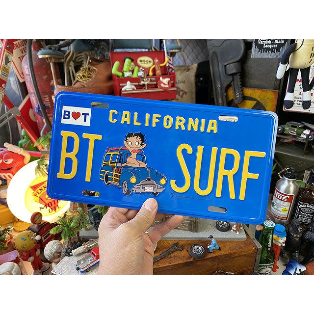 サーフベティ　カリフォルニア　ライセンスプレート ■ アメリカン雑貨 アメリカ雑貨 |  | 05