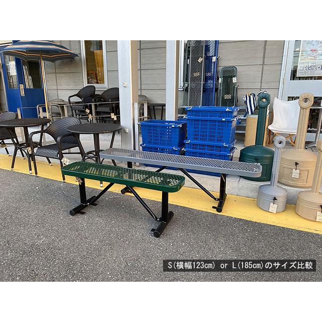 【送料込み価格】U.S.パークベンチ　ショートタイプ　（グリーン）　■　アメリカン雑貨　アメリカ雑貨　イス　チェアー　エクステリア |  | 01