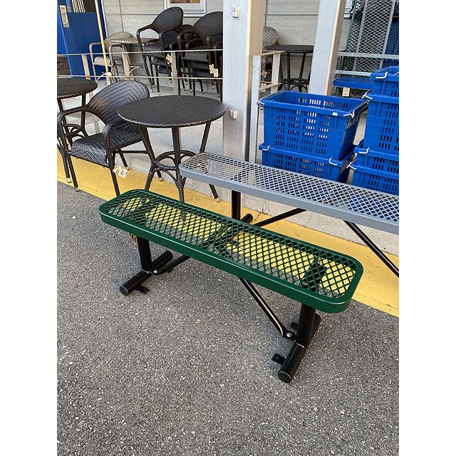 【送料込み価格】U.S.パークベンチ　ショートタイプ　（グリーン）　■　アメリカン雑貨　アメリカ雑貨　イス　チェアー　エクステリア |  | 05