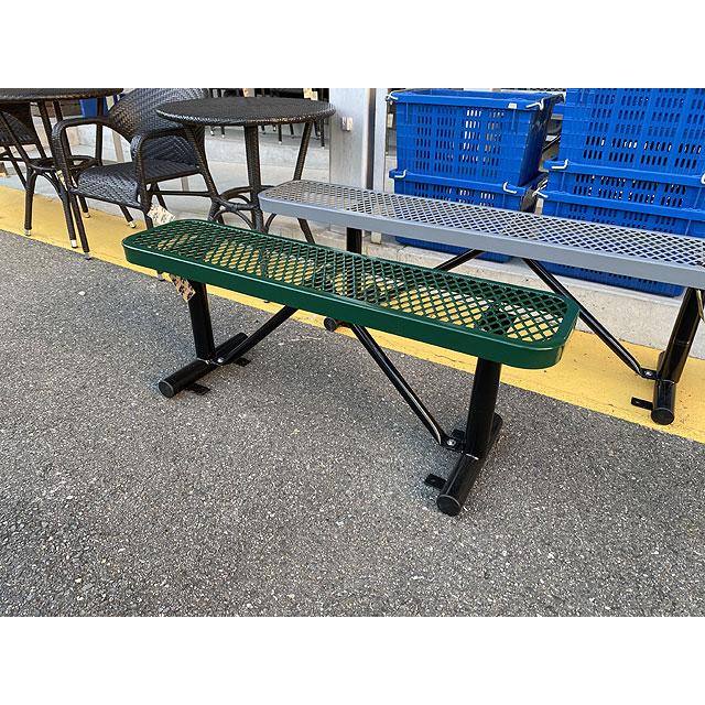 【送料込み価格】U.S.パークベンチ　ショートタイプ　（グリーン）　■　アメリカン雑貨　アメリカ雑貨　イス　チェアー　エクステリア |  | 06