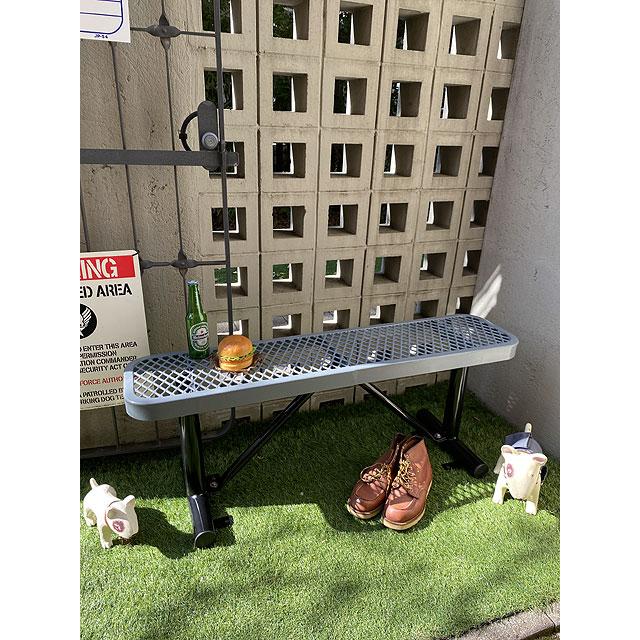 【送料込み価格】U.S.パークベンチ　ショートタイプ　（グレー）　■ アメリカン雑貨 アメリカ雑貨　イス　チェアー　エクステリア |  | 10