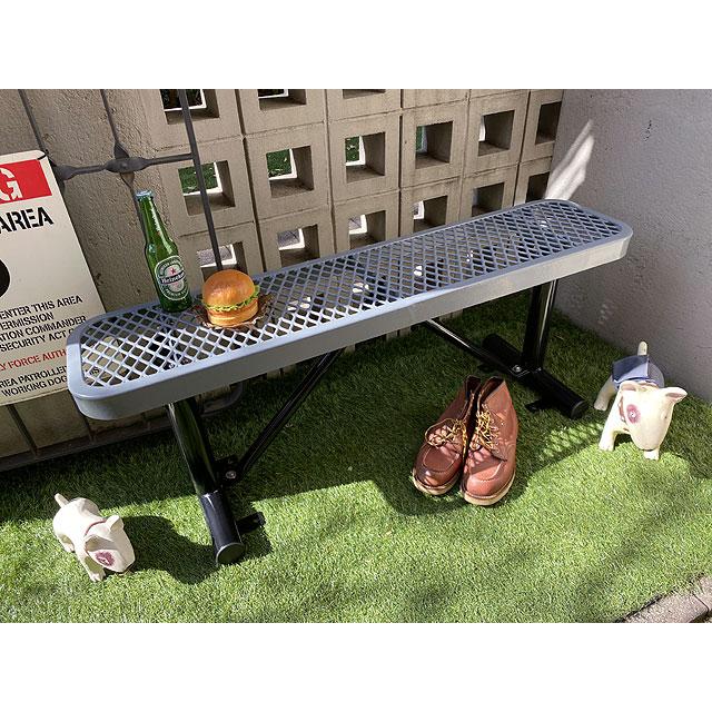 【送料込み価格】U.S.パークベンチ　ショートタイプ　（グレー）　■ アメリカン雑貨 アメリカ雑貨　イス　チェアー　エクステリア |  | 11