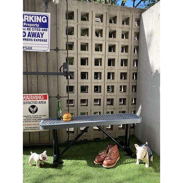 【送料込み価格】U.S.パークベンチ　ショートタイプ　（グレー）　■ アメリカン雑貨 アメリカ雑貨　イス　チェアー　エクステリア |  | 06