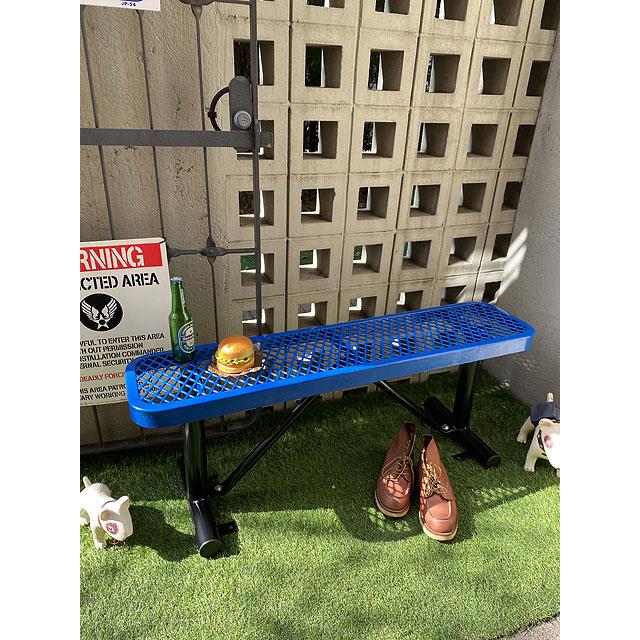 【送料込み価格】U.S.パークベンチ　ショートタイプ　（ブルー）　■　アメリカン雑貨　アメリカ雑貨　イス　チェアー　エクステリア |  | 11