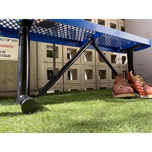 【送料込み価格】U.S.パークベンチ　ショートタイプ　（ブルー）　■　アメリカン雑貨　アメリカ雑貨　イス　チェアー　エクステリア |  | 04