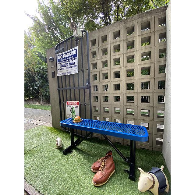 【送料込み価格】U.S.パークベンチ　ショートタイプ　（ブルー）　■　アメリカン雑貨　アメリカ雑貨　イス　チェアー　エクステリア |  | 08