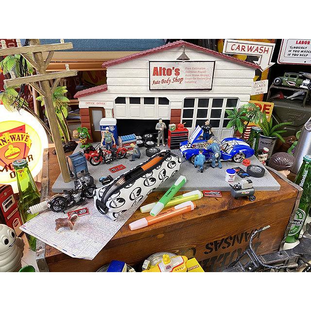 ムーンペンケース （ホワイト×ブラック） □ アメリカン雑貨 アメリカ