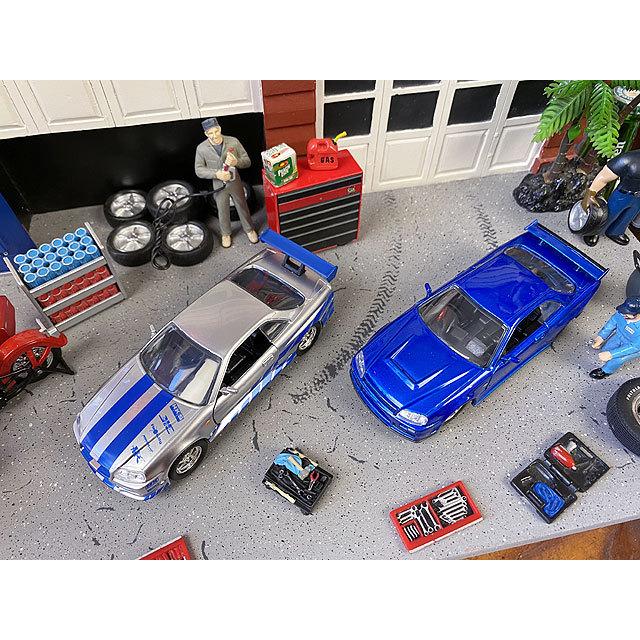 Jada　映画　ワイルドスピード　ダイキャストミニカー2台セット　1/32　（ニッサン　スカイラインGT-R　BNR34） 爆買 |  | 02