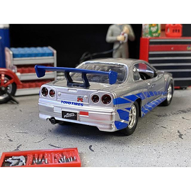 Jada　映画　ワイルドスピード　ダイキャストミニカー2台セット　1/32　（ニッサン　スカイラインGT-R　BNR34） 爆買 |  | 05