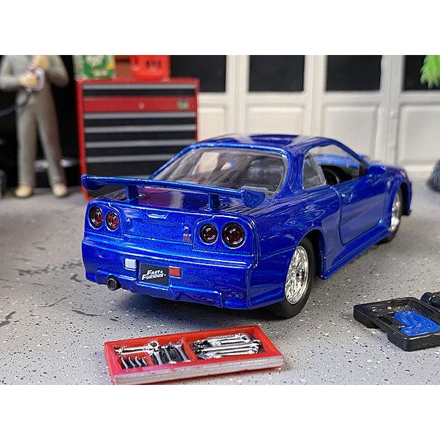 Jada　映画　ワイルドスピード　ダイキャストミニカー2台セット　1/32　（ニッサン　スカイラインGT-R　BNR34） 爆買 |  | 07