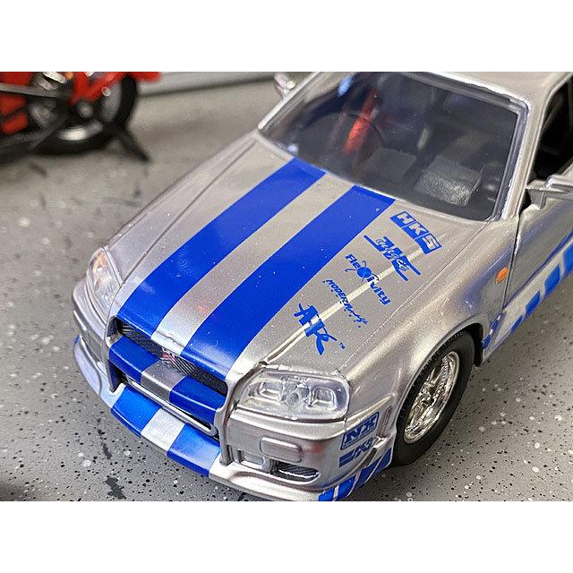 Jada　映画　ワイルドスピード　ダイキャストミニカー2台セット　1/32　（ニッサン　スカイラインGT-R　BNR34） 爆買 |  | 08
