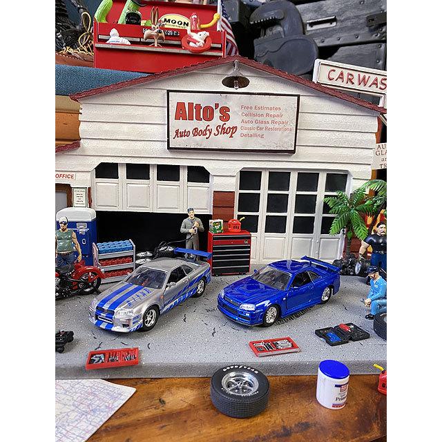 Jada　映画　ワイルドスピード　ダイキャストミニカー2台セット　1/32　（ニッサン　スカイラインGT-R　BNR34） 爆買 |  | 09