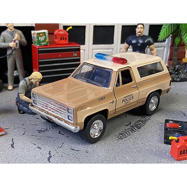 Netflixドラマ ストレンジャーシングス ホッパー署長の1980年シボレー ブレイザーポリスカーのダイキャストミニカー 1 32スケール アメリカン雑貨 アメリカ雑貨通販キャンディタワー 通販 Yahoo ショッピング