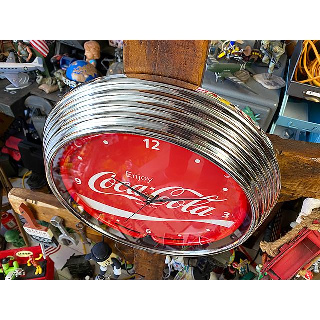 コカ・コーラ　ネオンクロック　（レッドロゴ）　■ アメリカン雑貨 アメリカ雑貨 | Coca Cola | 01