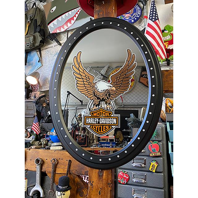 Harley-Davidson 右ミラー スクエア　イーグルデザイン Harley-Davidson 右ミラー スクエア イーグルデザイン 【公式通販】