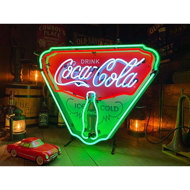 コカ・コーラ　オフィシャルネオンサイン　（トライアングル）　■ アメリカン雑貨 アメリカ雑貨 | Coca Cola | 01