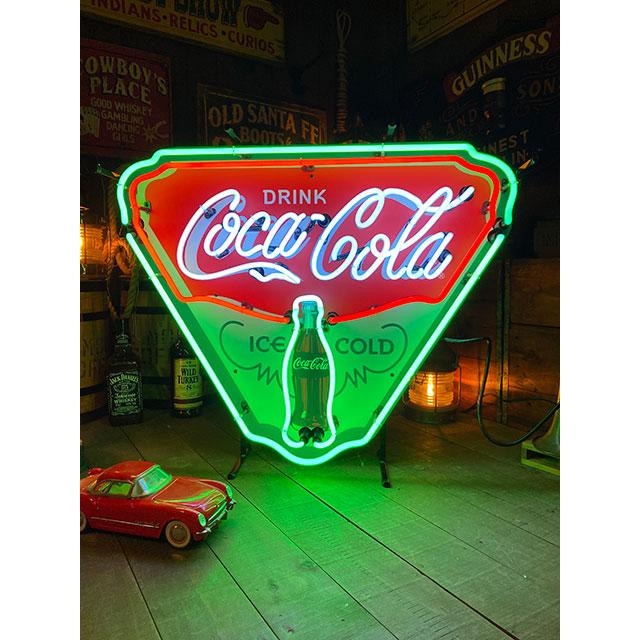 コカ・コーラ　オフィシャルネオンサイン　（トライアングル）　■ アメリカン雑貨 アメリカ雑貨 | Coca Cola | 07