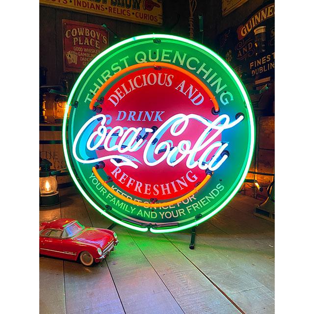コカ・コーラ　オフィシャルネオンサイン　（ラウンド）　■ アメリカン雑貨 アメリカ雑貨 | Coca Cola