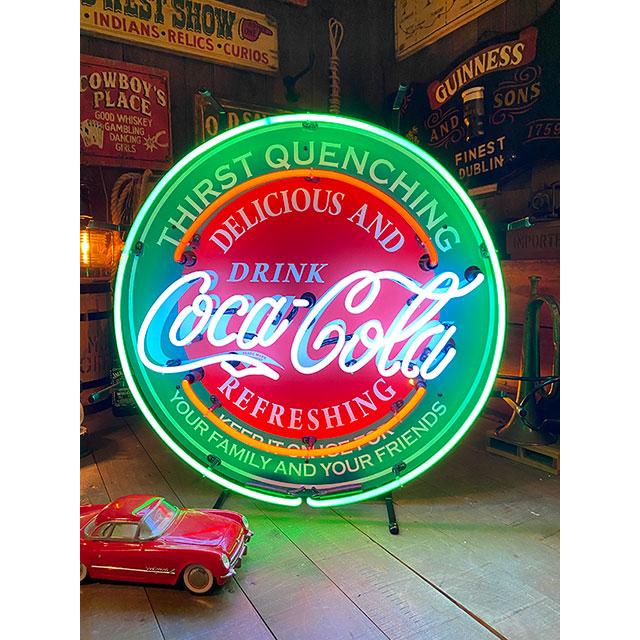 コカ・コーラ　オフィシャルネオンサイン　（ラウンド）　■ アメリカン雑貨 アメリカ雑貨 | Coca Cola | 06