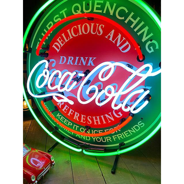 コカ・コーラ　オフィシャルネオンサイン　（ラウンド）　■ アメリカン雑貨 アメリカ雑貨 | Coca Cola | 07