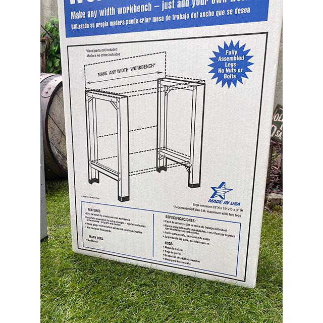 EBCO社　ワークベンチレッグ　2脚セット　好きなサイズでワーキングデスクが作れるスチール製の脚セット ■ アメリカ雑貨  アメリカン雑貨 |  | 12