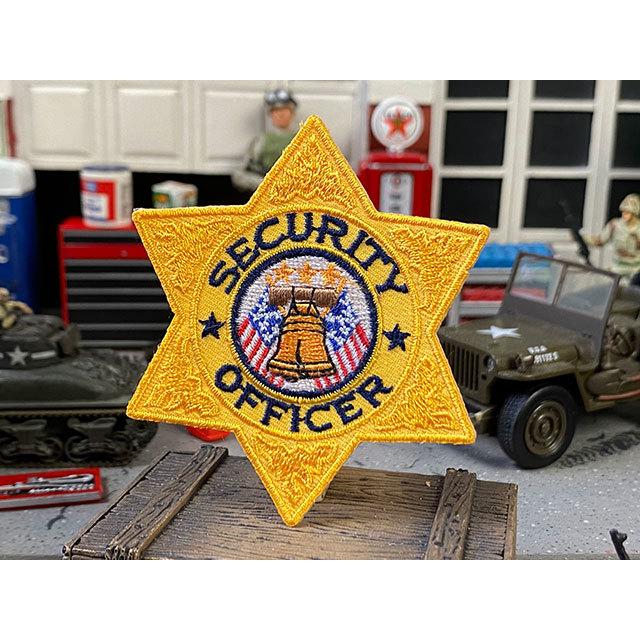 アメリカの警備会社　ワッペン　（セキュリティオフィサー/ゴールド）　■　アメリカン雑貨　アメリカ雑貨 爆買 | 