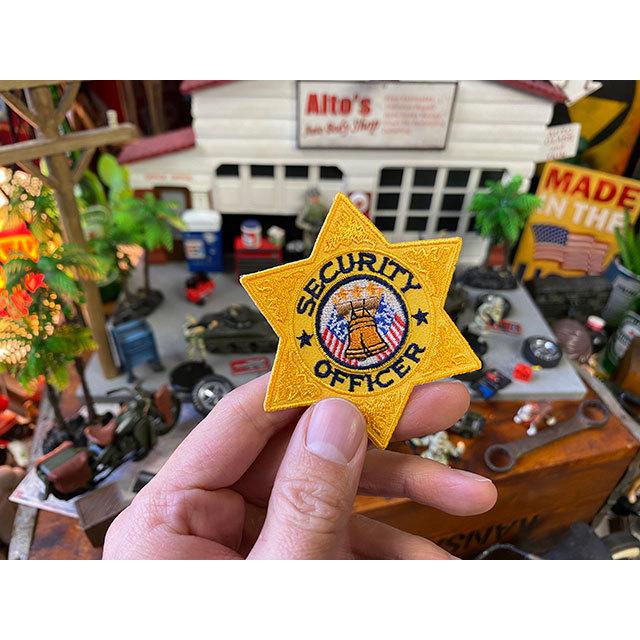アメリカの警備会社　ワッペン　（セキュリティオフィサー/ゴールド）　■　アメリカン雑貨　アメリカ雑貨 爆買 |  | 02