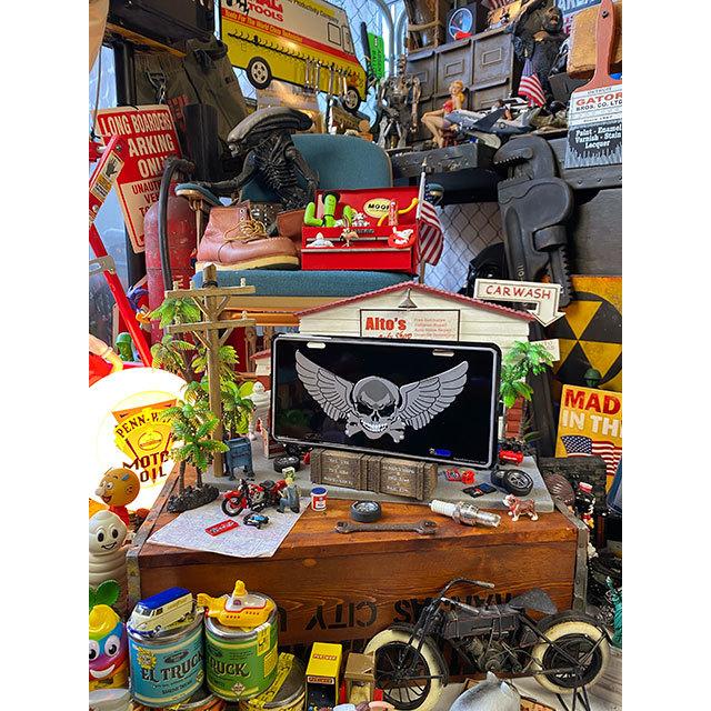 デスウイング　クロスボーン　ミリタリーライセンスプレート ■ アメリカン雑貨 アメリカ雑貨 |  | 01