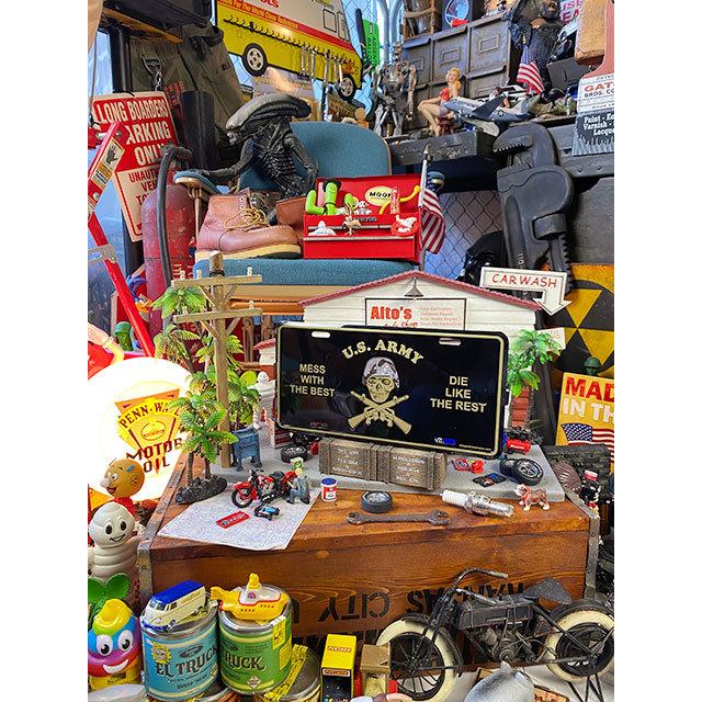 U.S.アーミー　ライセンスプレート　（スカルソルジャー）　■　アメリカン雑貨　アメリカ雑貨 |  | 01