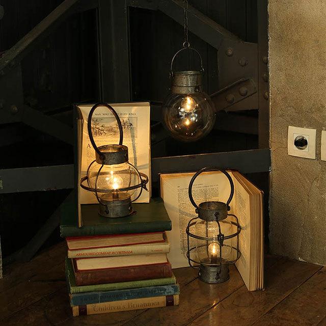 DULTON ダルトン LEDランタン アンティークシルバー A/B 2個セット DULTON（ダルトン） LEDランタン アンティークシルバー 単三電池式