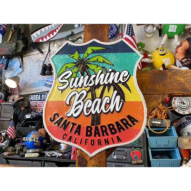 サンシャインビーチ　エンボス　ティンサイン ■ アメリカン雑貨 アメリカ雑貨 |  | 06