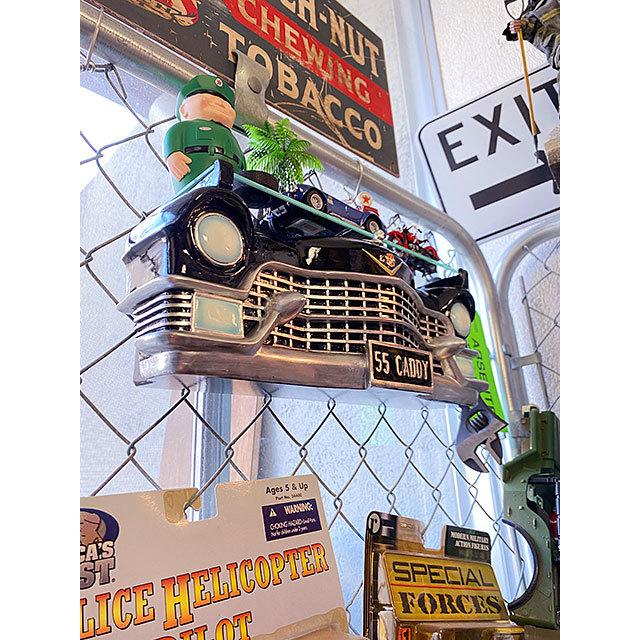 1955年キャデラック　カーシェルフ　Sサイズ　（フロント/ブラック）　■　アメリカン雑貨　アメリカ雑貨 |  | 05